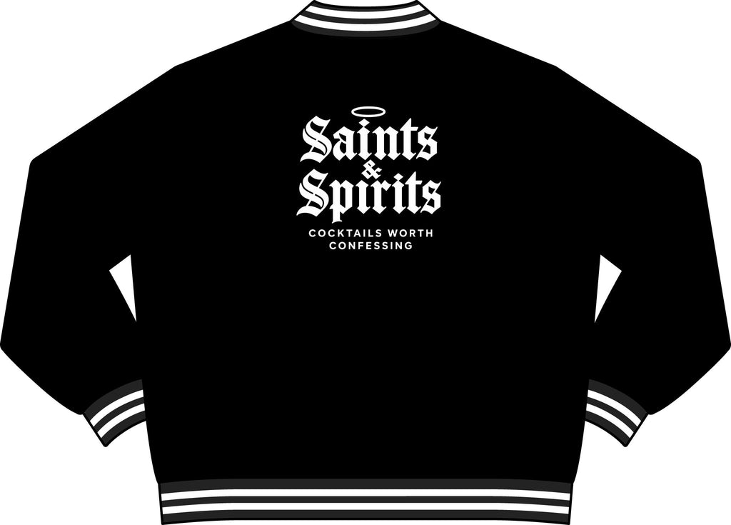 Saints & Spirits Varsity Bomber Jacket