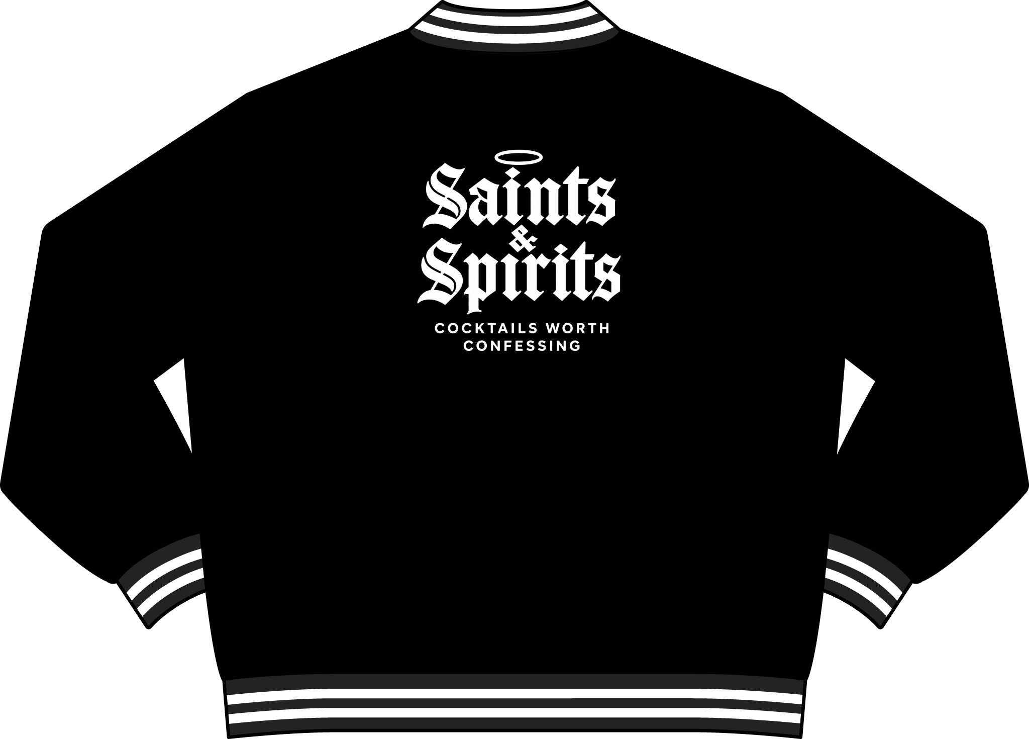 Saints & Spirits Varsity Bomber Jacket