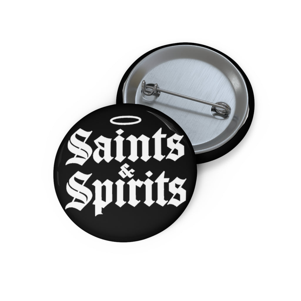Saints & Spirits Black Pin Button
